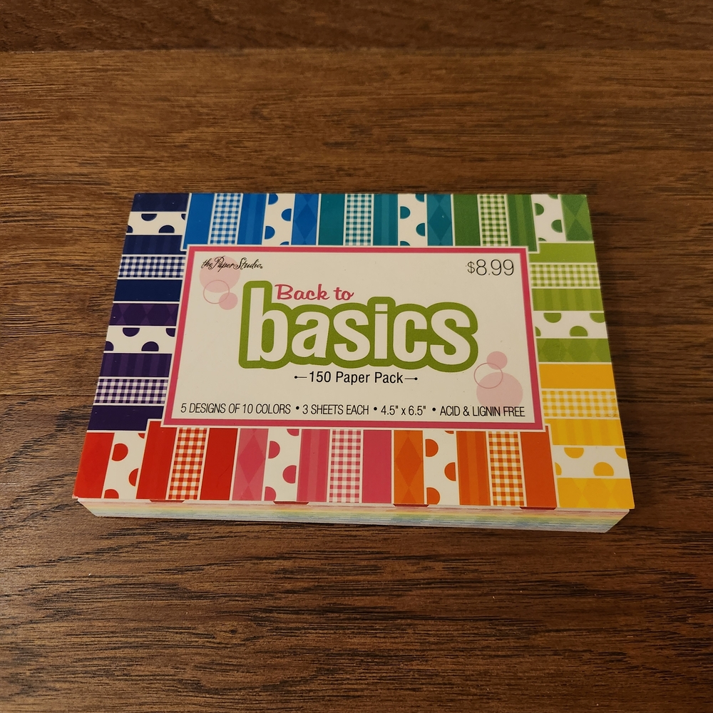 Back to Basics Paper Pack - Multicolor